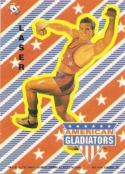 1991 Topps American Gladiators - Stickers #4 Laser Front